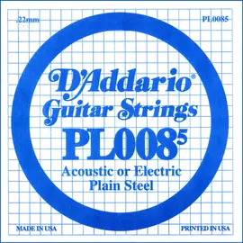 D'Addario PL0085 különálló akusztikus/elektromos gitárhúr, acél, 0085