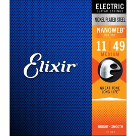 Elixir NanoWeb (12102) 11-49 Medium elektromos húrkészlet