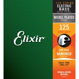 Elixir NanoWeb (15425) 5th .125 Super Light B basszugitár húr