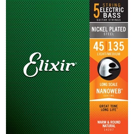 Elixir NanoWeb (14207) 045-135 Light/Medium basszusgitár húrkészlet