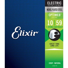 Elixir OptiWeb (19074) 10-59 7- String Light/Heavy elektromos húrkészlet