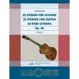 Carcassi, Matteo, Tokos Zoltán  - 25 etűd gitárra