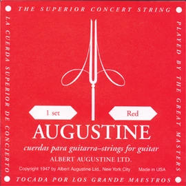 AUGUSTINE RED SETS - Classic Red classical guitar set Medium Tension