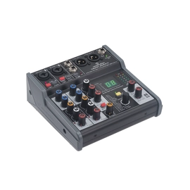 Soundsation MIOMIX 202UFX - 4-csatornás Professzionális Audió keverő Digitális Multi-Effect és 24-bit/96kHz USB I/O hangkártyával