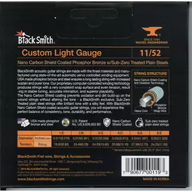 BlackSmith AOT Acoustic Phosphor Bronze, Custom Light 11-52 húr