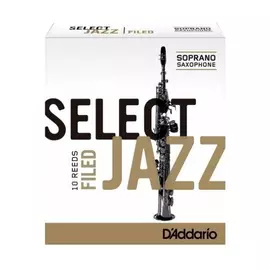 D'Addario RSF10SSX4S Select Jazz Szopránszaxofon nád, filed (Méret: 4 Soft)