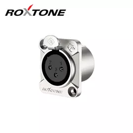 Roxtone RX3FD-NT XLR mama, szerelhető, 3 pólusú, (ezüst)