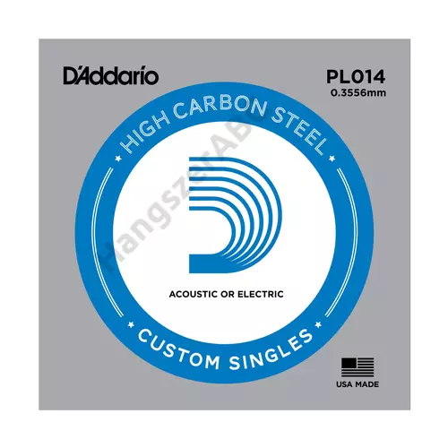 D'Addario PL014 különálló akusztikus/elektromos gitárhúr, acél, 014