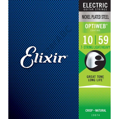 Elixir OptiWeb (19074) 10-59 7- String Light/Heavy elektromos húrkészlet