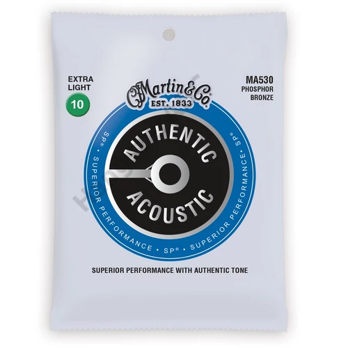 MARTIN MA530 - Authentic Acoustic SP® 92/08 Phosphor Bronze, Extra Light