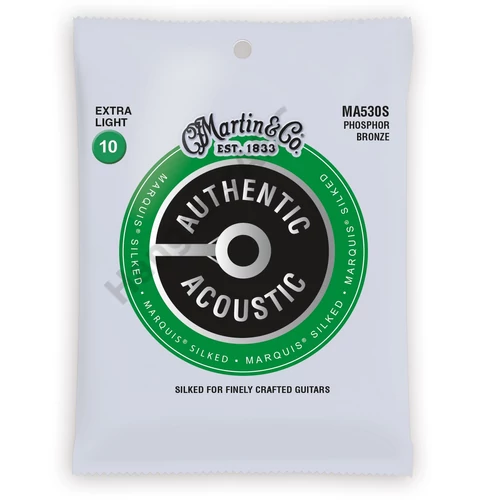 MARTIN M530S - Authentic Acoustic Marquis® Silked 92/8 Phosphor Bronze, Extra Light