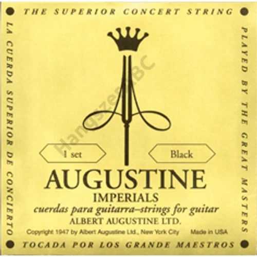 AUGUSTINE IMP BLACK SETS - Imperial Black classical guitar set Light Tension