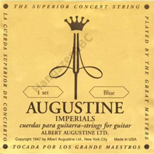 AUGUSTINE IMP BLUE SETS - Imperial Blue classical guitar set Medium Tension