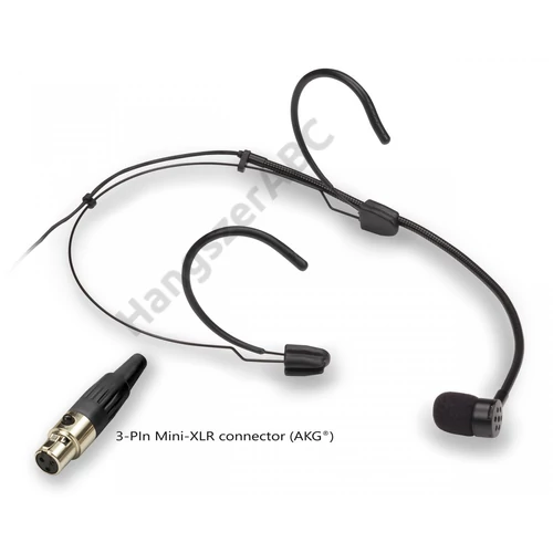 SOUNDSATION VISAGE-C01C BK - Kardioid headset mikrofon, 3-tűs Mini-XLR csatlakozóval, fekete színben