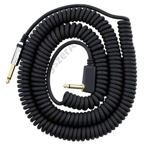 Vox VOXCOILCABLE, VCC-90BK,retro, spirál gitárkábel, 9m, fekete